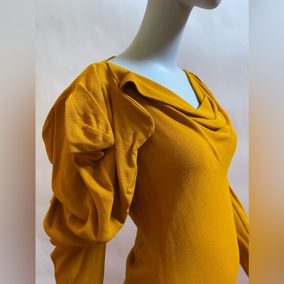 Vivienne Westwood RED LABEL DRESS AW15 NEW IT 40 Mustard - Picture 3 of 16